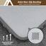 COSY HOMEER Badteppiche für Badezimmer, extra dick – rutschfeste Badematten, weiches Plüschgarn, zottelig, 100 % starke Mirco-Polyester-Matte, Wohnzimmer, wasserabsorbierend (dunkelgrau, 61x121 cm)