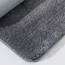 COSY HOMEER Badteppiche für Badezimmer, extra dick – rutschfeste Badematten, weiches Plüschgarn, zottelig, 100 % starkes Mirco-Polyester-Matte, Wohnzimmer, wasserabsorbierend (dunkelgrau, 61x91 cm)