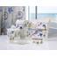 Avanti Linens Antigua Duschvorhang, Textil, Mehrfarbig, Shower Curtain
