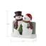 SKL Home Weihnachten/Geschenk Woodland Winter Schneemann Zahnbürstenhalter, Harz, Mehrfarbig, 4" W x 33" L (Pack of 1)