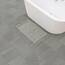 French Connection Nellore Fringe Bath Rug, 17 in. x 24 in, Medium Grey