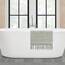 French Connection Nellore Fringe Bath Rug, 17 in. x 24 in, Medium Grey