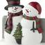 SKL Home Weihnachten/Geschenk Woodland Winter Schneemann Zahnbürstenhalter, Harz, Mehrfarbig, 4" W x 33" L (Pack of 1)