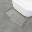 French Connection 2-teiliges Badematten-Set, 43,2 x 61/50,8 x 86,4 cm, Mittelgrau