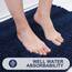 Grandaily Chenille Gestreifter Badteppich Matte, Extra Dick Und Saugfähige Badteppiche, Rutschfester Weicher Plüsch Shaggy Badteppich, Maschinenwäsche, Trocken, Badematten für Wanne, 24x36, Navy