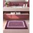 Color&Geometry Badteppich, Ultra weich und wasserabsorbierend, Badteppich, Badteppich, Maschinenwäsche/Trocknen, für Badewanne, Dusche und Bad (50 x 75cm, violett)