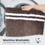 PURRUGS Badezimmerteppich, rutschfest, maschinenwaschbar, 61 x 152,4 cm, super saugfähig und schnell trocknend, zottelige Mikrofaser, extra weicher und flauschiger Badteppich für Badewanne, Dusche und