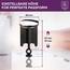 Universal Waschbeckenstöpsel 40 mm Chrom – Abflussstopfen aus Messing mit Gummi – Excenterstopfen höhenverstellbar – Rostfrei & Dicht – Für Waschbecken, Bad & Bidet – 2 Stück