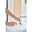 Wirquin 30723382 Slim+ Membran mit abnehmbarem Haarsieb für Duschablauf, Rot und Grau