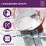 Universal Waschbeckenstöpsel 40 mm Chrom – Abflussstopfen aus Messing mit Gummi – Excenterstopfen höhenverstellbar – Rostfrei & Dicht – Für Waschbecken, Bad & Bidet – 3 Stück