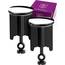 Universal Waschbeckenstöpsel 40 mm Chrom – Abflussstopfen aus Messing mit Gummi – Excenterstopfen höhenverstellbar – Rostfrei & Dicht – Für Waschbecken, Bad & Bidet – 2 Stück