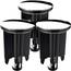 Universal Waschbeckenstöpsel 40 mm Chrom – Abflussstopfen aus Messing mit Gummi – Excenterstopfen höhenverstellbar – Rostfrei & Dicht – Für Waschbecken, Bad & Bidet – 3 Stück