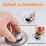 Pop Up Stöpsel Waschbecken Mit Anti Clogging Sieb, Universal Abflusssieb Waschbecken Stöpsel Verschluss Ablaufgarnitur für Aufsatzwaschbecken, Abflussstopfen für Badewanne (Gold,34-38mm)