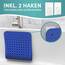 Engelbach® Badewannenmatte Inkl. 2 Haken zum Trocknen 88x40cm - Rutschmatte Badewanne 100% BPA-Frei - Wanneneinlage schimmelresistent & maschinenwaschbar