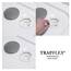 Trapflex Haarfänger Set (60 Stück) | Haarsieb für Ablaufgarnituren/Duschabläufe | Durchmesser: 11cm | HF90 | Passend für Abflüsse mit Ventilabdeckung (Nordona, Aquabad)