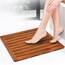 Utoplike Teak Badematte, rutschfeste Duschmatte für Badezimmer, Holzbodenmatte, extra groß, geeignet für Spa, Zuhause oder im Freien