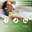 SilverRack Badewannenkissen MEDIUM-WEICH [Grau 3D] - Nackenkissen für Badewanne mit Saugnäpfen als Badewannen-Zubehör - Kissen für Badewanne - Badekissen mit ergonomischer Passform