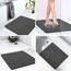 LuxStep Duschmatte, Badewannenmatte, 61 x 61 cm, rutschfeste Badematte mit Ablauf, schnell trocknende PVC-Luffa-Badematte für Badewanne, Dusche, Badezimmer (phthalatfrei, schwarz)