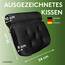 SilverRack Badewannenkissen MEDIUM-WEICH [Schwarz 4D] - Nackenkissen für Badewanne mit Saugnäpfen als Badewannen-Zubehör - Kissen für Badewanne - Badekissen mit ergonomischer Passform