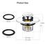 LEKEYE 2-in-1 Waschbeckenstöpsel und Sieb, Pop-Up-Waschbeckenstöpsel, Ersatz für Waschbecken, Waschbeckensieb mit rostbeständiger Zinklegierung und Silikondichtung, passend für die meisten 38–43 mm