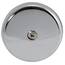 EZ-FLO 35247 Einloch Messingschraube, Chrom Ersatz-Badewannen-Überlaufblende, farblos, 0.5 x 3.2 x 2.8