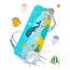 HITSLAM Badewannenmatte rutschfest Kinder, 101x40cm Extra Lange Antirutschmatte Badewanne Kinder, Duschmatte rutschfest Baby, Schimmelresistent & Maschinenwaschbar Badematte, Wal