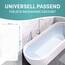 Engelbach® Badewannenmatte rutschfest Inkl. 2 Haken zum Trocknen 88x40cm - Antirutschmatte Badewanne 100% BPA-Frei - Badewanneneinlage schimmelresistent & maschinenwaschbar
