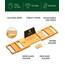 ROYAL CRAFT WOOD Premium Faltbares Badewannentablett – Holz-Badetablett für Badewanne, Bambusregal, erweiterbare Badewannentischtabletts, Badewanne & Badezimmerzubehör für neues Zuhause & Muttertag