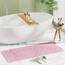 AmazerBath Duschmatte, rutschfest, 101,6 x 40,6 cm, Duschkabinenmatten mit Saugnäpfen und Abflusslöchern, rutschfeste Badematte für ältere Menschen und Kinder, transparentes Rosa