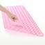 AmazerBath Duschmatte, rutschfest, 101,6 x 40,6 cm, Duschkabinenmatten mit Saugnäpfen und Abflusslöchern, rutschfeste Badematte für ältere Menschen und Kinder, transparentes Rosa