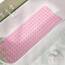 AmazerBath Duschmatte, rutschfest, 101,6 x 40,6 cm, Duschkabinenmatten mit Saugnäpfen und Abflusslöchern, rutschfeste Badematte für ältere Menschen und Kinder, transparentes Rosa