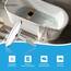 Bächlein Universal Badewannenstöpsel - ⌀ 7,2 cm Stöpsel für Badewanne [Chrom] - Abfluss-Stopfen aus Messing inkl. Ersatzdichtung - Für Fast Jede handelsübliche Badewanne