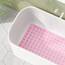 AmazerBath Duschmatte, rutschfest, 101,6 x 40,6 cm, Duschkabinenmatten mit Saugnäpfen und Abflusslöchern, rutschfeste Badematte für ältere Menschen und Kinder, transparentes Rosa
