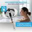 Bächlein Universal Badewannenstöpsel - ⌀ 7,2 cm Stöpsel für Badewanne [Chrom] - Abfluss-Stopfen aus Messing inkl. Ersatzdichtung - Für Fast Jede handelsübliche Badewanne