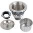 KONE 3-1/2-inch Kitchen Sink Strainer with Removable Deep Waste Basket/Strainer Assembly/Sealing Lid, Stainless Steel by K.ONE