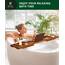 ROYAL CRAFT WOOD Badewannenablage aus Bambus, inkl. Seifenhalter, Braun