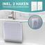Engelbach® Badewannenmatte rutschfest Inkl. 2 Haken zum Trocknen 88x40cm - Antirutschmatte Badewanne 100% BPA-Frei - Badewanneneinlage schimmelresistent & maschinenwaschbar