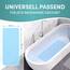 Engelbach® Badewannenmatte rutschfest Inkl. 2 Haken zum Trocknen 88x40cm - Badewanne Antirutschmatte 100% BPA-Frei - Badewanneneinlage schimmelresistent & maschinenwaschbar