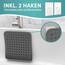 Engelbach® Badewannenmatte rutschfest Inkl. 2 Haken zum Trocknen 88x40cm - Antirutschmatte Badewanne 100% BPA-Frei - Badewanneneinlage schimmelresistent & maschinenwaschbar