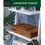 ROYAL CRAFT WOOD Badewannenablage aus Bambus, inkl. Seifenhalter, Braun