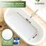 SilverRack Badewannenmatte 100x40 cm (Transparent) - Antirutschmatte Badewanne BPA frei für Kinder und Babys - Duschmatte schimmelresistent & maschinenwaschbar - Badematte rutschfest