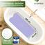 SilverRack Badewannenmatte 100x40 cm (Lavendel) - Antirutschmatte Badewanne BPA frei für Kinder und Babys - Duschmatte schimmelresistent & maschinenwaschbar - Badematte rutschfest