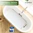 SilverRack Badewannenmatte 88x40 cm (Transparent RAUTEN) - Antirutschmatte Badewanne BPA frei für Kinder und Babys - Duschmatte schimmelresistent & maschinenwaschbar - Badematte rutschfest