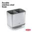 OXO Good Grips Praktischer Spülutensilien-Halter aus Edelstahl – 9,7 x 14,5 x 14 cm