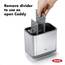 OXO Good Grips Praktischer Spülutensilien-Halter aus Edelstahl – 9,7 x 14,5 x 14 cm