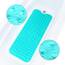 ADOV Badewannenmatte rutschfest, 100x40 cm Extra Lange Antirutschmatte für Badewanne und Dusche, 200 Starke Saugnäpfe, Schimmelresistent, Maschinenwaschbar, PVC-Material, Cyan