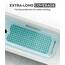 ADOV Badewannenmatte rutschfest, 100x40 cm Extra Lange Antirutschmatte für Badewanne und Dusche, 200 Starke Saugnäpfe, Schimmelresistent, Maschinenwaschbar, PVC-Material, Cyan