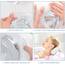 Badewannen Überlauf Abdeckung/Stöpsel für tiefe Wasserbäder, tiefe Badewannen-Ablaufabdeckung fügt Zentimeter Wasser hinzu, für warme und komfortable Dusche (transparentes Blau)