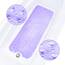 ADOV Badewannenmatte rutschfest, 100x40 cm Extra Lange Antirutschmatte für Badewanne und Dusche, 200 Starke Saugnäpfe, Schimmelresistent, Maschinenwaschbar, PVC-Material, Lila