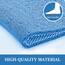 LuxStep Duschmatte, Badewannenmatte, 119,4 x 40,6 cm, rutschfeste Badematte mit Abfluss, schnell trocknend, PVC-Luffa-Badematte für Badewanne, Dusche, Badezimmer, Seeblau